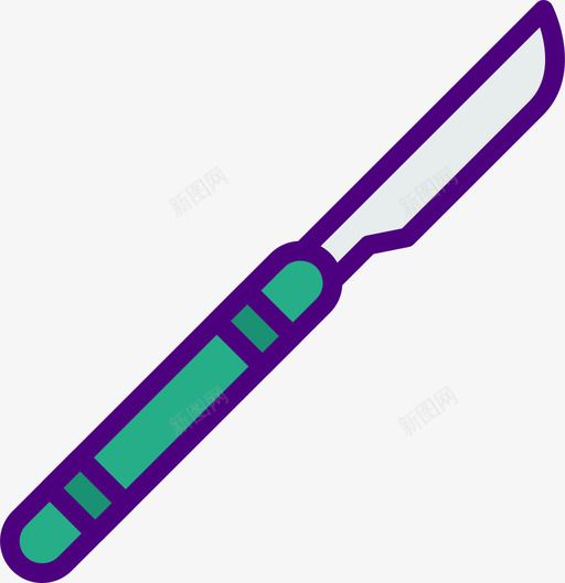 解剖刀医用186线性颜色图标svg_新图网 https://ixintu.com 医用 线性 解剖 颜色
