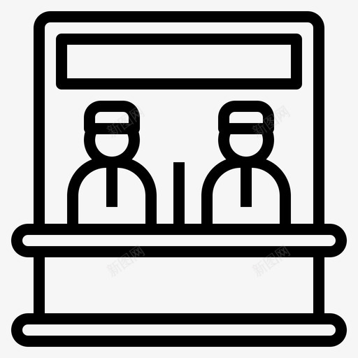 售票处86电影院直线图标svg_新图网 https://ixintu.com 售票处 电影院 直线