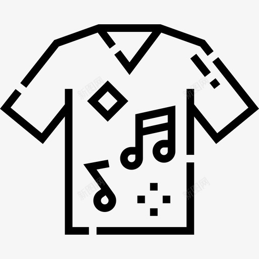衬衫衣服130直线型图标svg_新图网 https://ixintu.com 直线 线型 衣服 衬衫