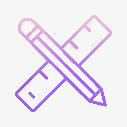工具图形111轮廓渐变图标svg_新图网 https://ixintu.com 图形设计 工具 渐变 设计 设计工 轮廓