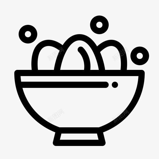 碗庆祝复活节图标svg_新图网 https://ixintu.com 伊斯特 堡线 复活节 庆祝 快乐