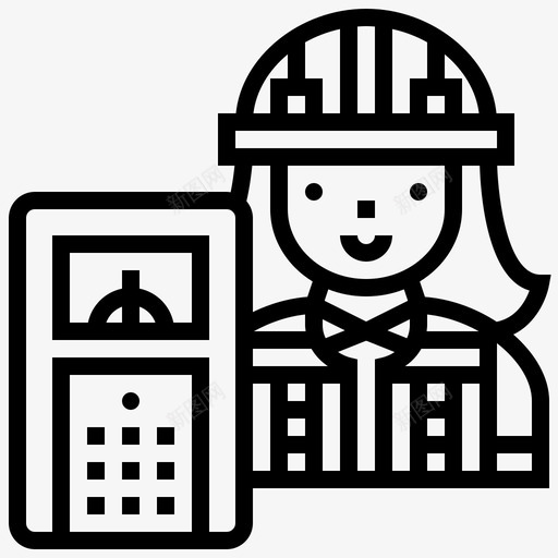 工程师建筑工人直系亲属图标svg_新图网 https://ixintu.com 工人 工程师 建筑 建筑工 直系亲属