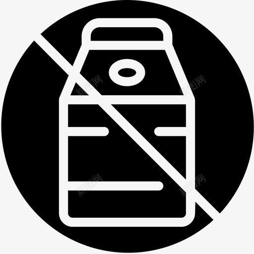 不含奶制品纯素12填充图标svg_新图网 https://ixintu.com 不含 填充 奶制品 纯素