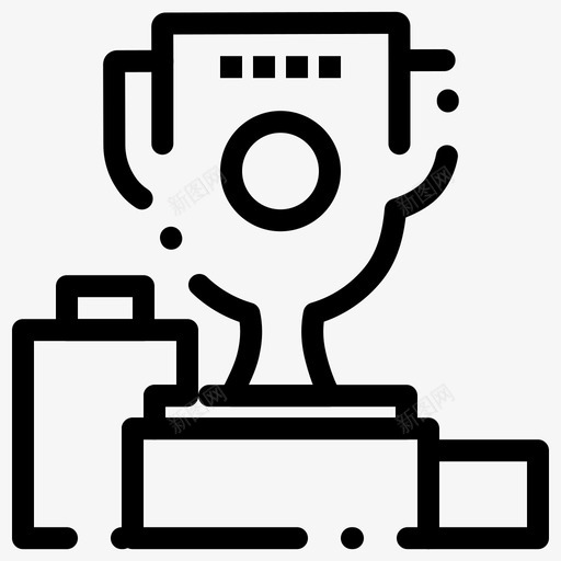 碗仪式冠军图标svg_新图网 https://ixintu.com 中庭 仪式 冠军 奖杯 粗体 虚线 运动 运动中 运动训练 高脚杯