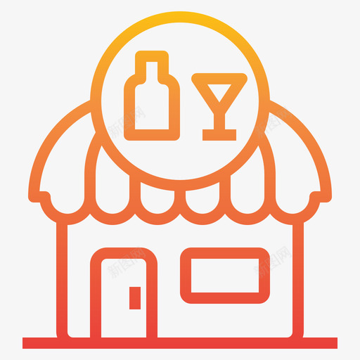 酒吧32号店梯度图标svg_新图网 https://ixintu.com 32号店 梯度 酒吧