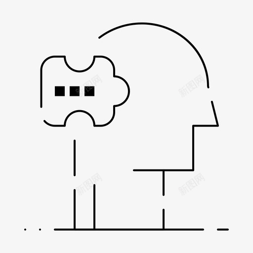 精神病学心理学解决方案图标svg_新图网 https://ixintu.com 动机 商业 心理学 技能 生产力 精神病学 虚线 解决方案