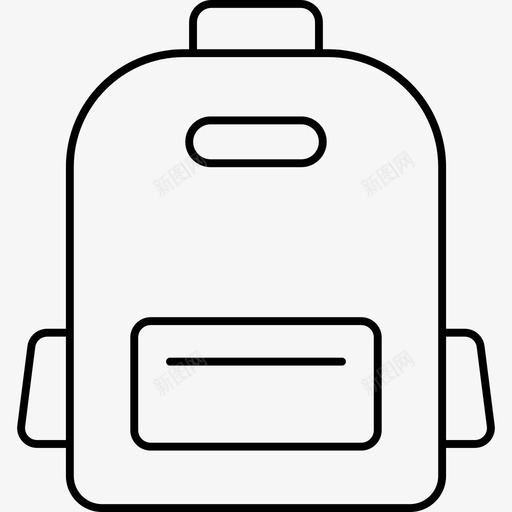 背包包携带图标svg_新图网 https://ixintu.com 包包 图标 学校 携带 教育 教育学 线图 背包