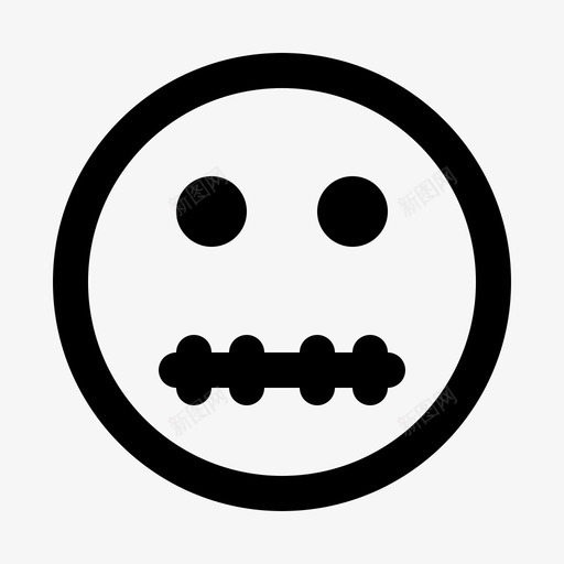 骨架表情静音图标svg_新图网 https://ixintu.com 表情 静音 骨架