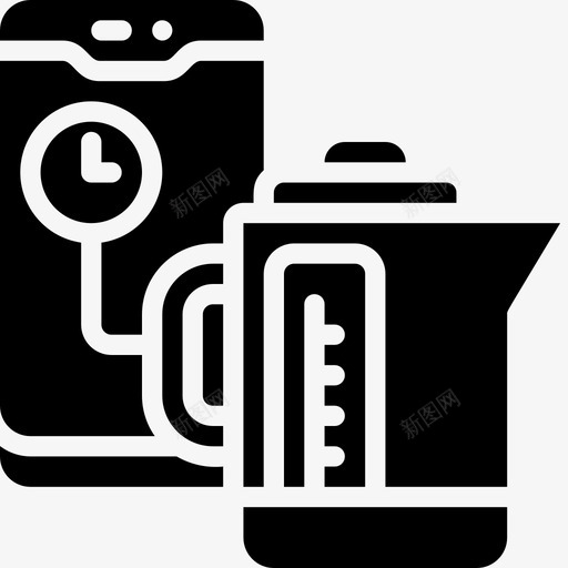 水壶物联网56填充物图标svg_新图网 https://ixintu.com 填充 水壶 联网
