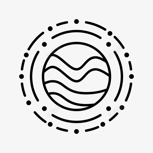 火星空间148直线图标svg_新图网 https://ixintu.com 火星 直线 空间