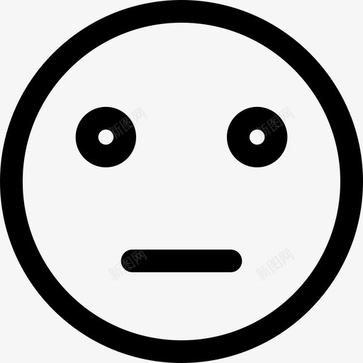 中性笑脸和人4直率图标svg_新图网 https://ixintu.com 中性 直率 笑脸