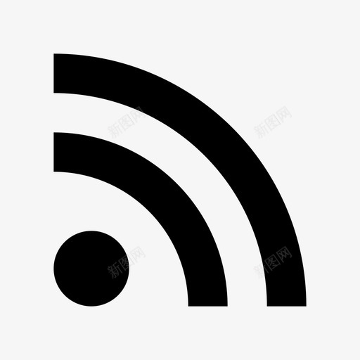 wifilanrss图标svg_新图网 https://ixintu.com lan rss waves wifi wlan