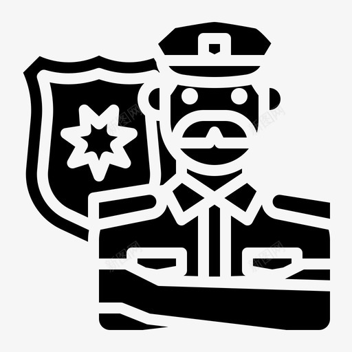 警察职业9加油图标svg_新图网 https://ixintu.com 加油 职业 警察