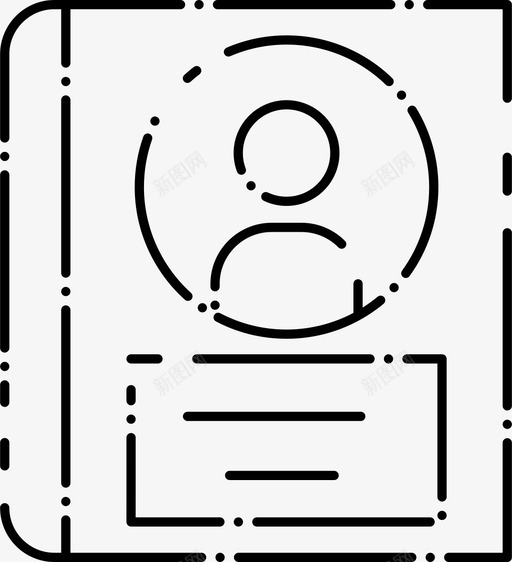 个人联系人簿日记图标svg_新图网 https://ixintu.com 个人 日记 笔记本 联系人