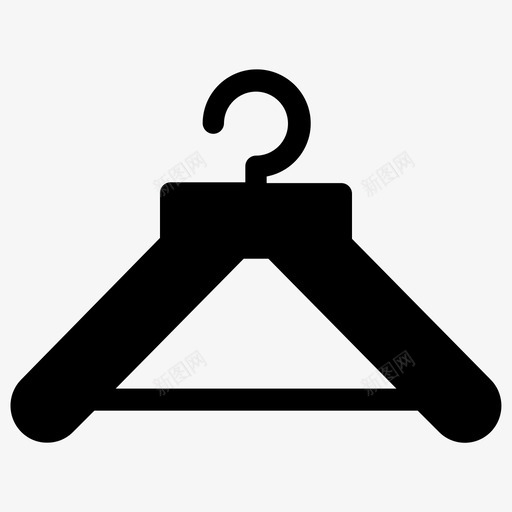 挂钩衣架吊挂图标svg_新图网 https://ixintu.com 吊挂 挂钩 洗衣房 衣架 衣柜