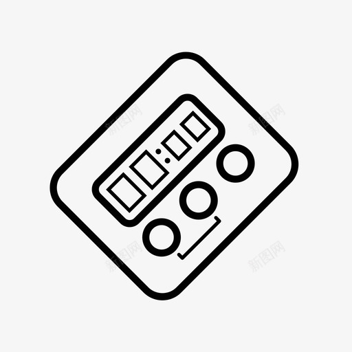 计时器厨房计时器袖珍计时器图标svg_新图网 https://ixintu.com 厨房 袖珍 计时器
