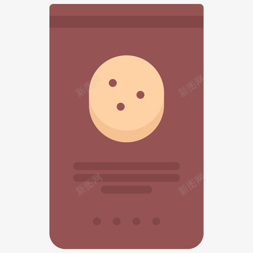 巧克力片零食扁巧克力图标svg_新图网 https://ixintu.com 巧克力 零食