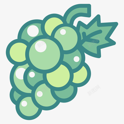 水果和蔬菜两个图标svg_新图网 https://ixintu.com 两个 水果 蔬菜