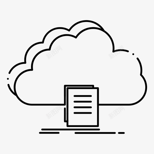 云访问文档图标svg_新图网 https://ixintu.com 文件 文档下载 界面 访问