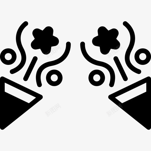聚会庆祝装饰图标svg_新图网 https://ixintu.com 乐趣 享受 庆祝 聚会 装饰