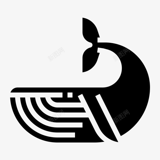 鲸鱼塑料污染填充图标svg_新图网 https://ixintu.com 塑料 填充 污染 鲸鱼
