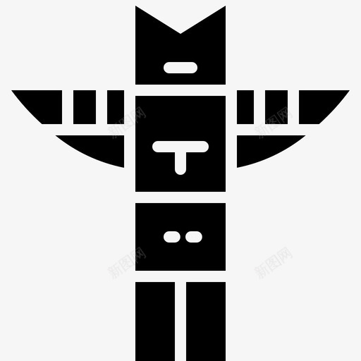 图腾加拿大14填充图标svg_新图网 https://ixintu.com 加拿大 图腾 填充