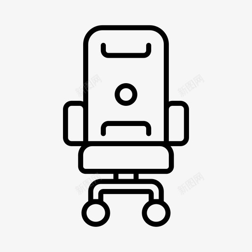 办公椅商务家具图标svg_新图网 https://ixintu.com 办公椅 商务 家具 工作间