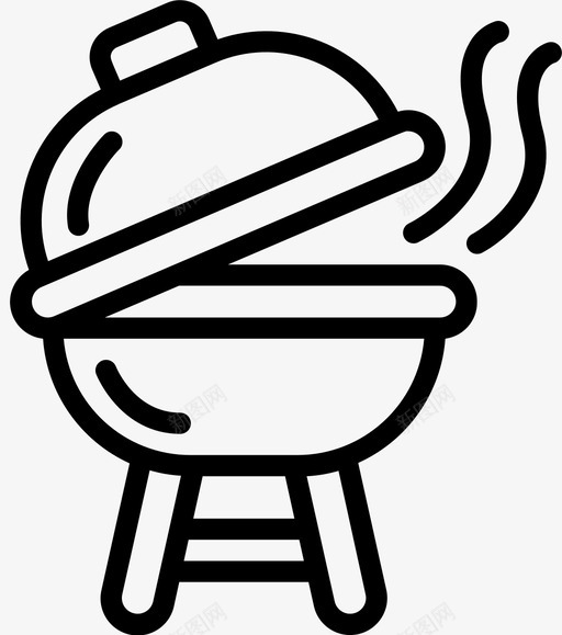 BBQ野餐58线性图标svg_新图网 https://ixintu.com BBQ 线性 野餐