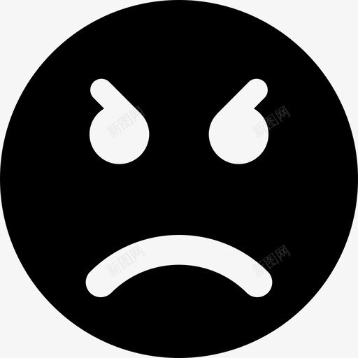 愤怒笑脸和人2充满图标svg_新图网 https://ixintu.com 充满 愤怒 笑脸