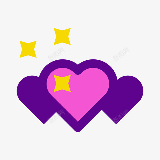 爱等级1线性颜色图标svg_新图网 https://ixintu.com 等级 线性 颜色