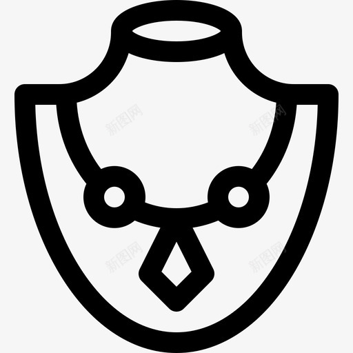 项链珠宝22直线型图标svg_新图网 https://ixintu.com 珠宝 直线 线型 项链