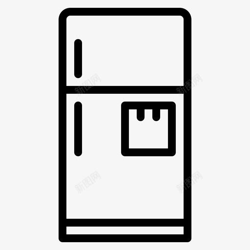冰箱家用电器17概述图标svg_新图网 https://ixintu.com 冰箱 家用电器 概述