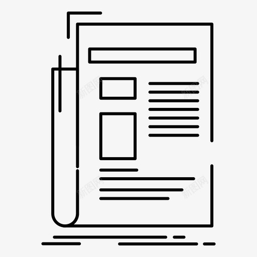 公报媒体新闻图标svg_新图网 https://ixintu.com 2月 v4 公报 媒体 报纸 收集 新闻 时事 界面 网页 通讯