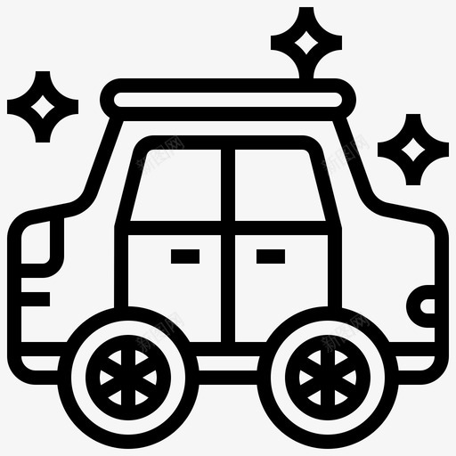 汽车清洁95直线型图标svg_新图网 https://ixintu.com 汽车 清洁 直线 线型