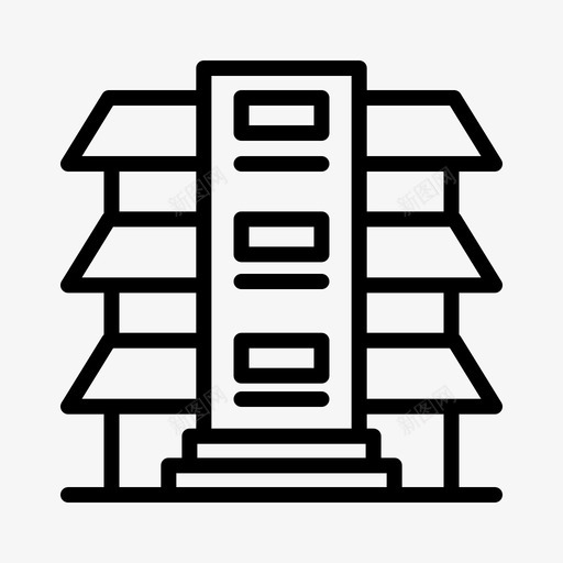 建筑房地产195线性图标svg_新图网 https://ixintu.com 建筑 房地产 线性