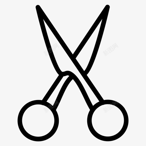 剪刀理发师裁缝图标svg_新图网 https://ixintu.com 剪刀 理发师 理发店 裁缝