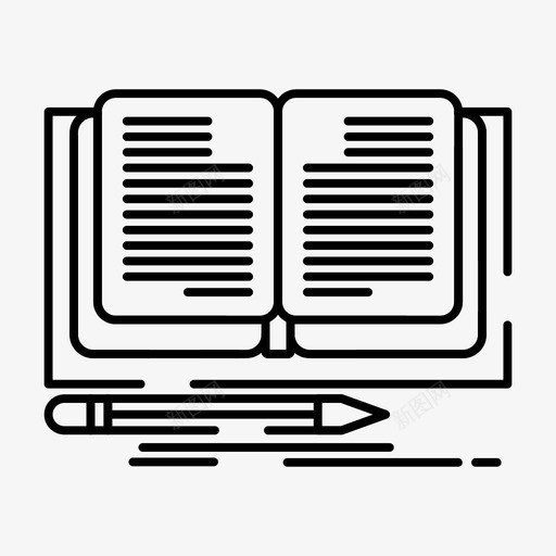 写作书籍小说图标svg_新图网 https://ixintu.com 2月 v4 书籍 写作 小说 收集 故事 界面 网络