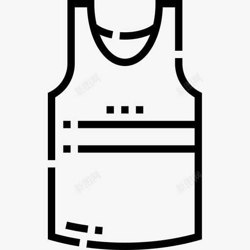 无袖衬衫衣服130直线型图标svg_新图网 https://ixintu.com 无袖 直线 线型 衣服 衬衫