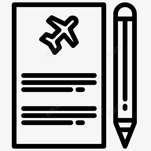 124号机场直飞航班图标svg_新图网 https://ixintu.com 124号 机场 直飞 航班