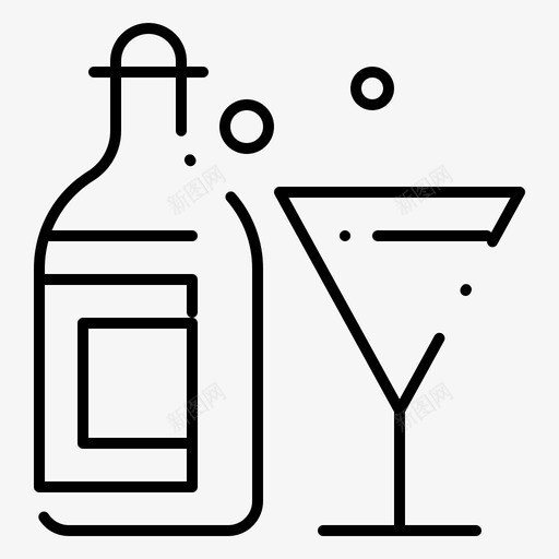格拉迪酒瓶普通葡萄酒图标svg_新图网 https://ixintu.com 拉迪 普通 格拉 葡萄酒 酒瓶