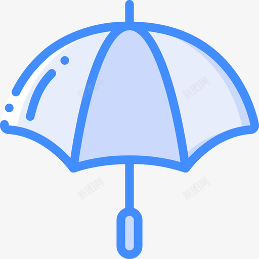 雨伞高尔夫蓝色图标svg_新图网 https://ixintu.com 蓝色 雨伞 高尔夫