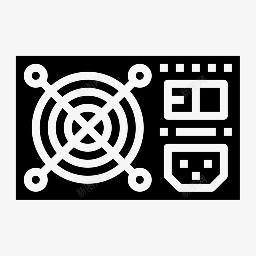 电源计算机硬件图标svg_新图网 https://ixintu.com 电源 硬件 计算机