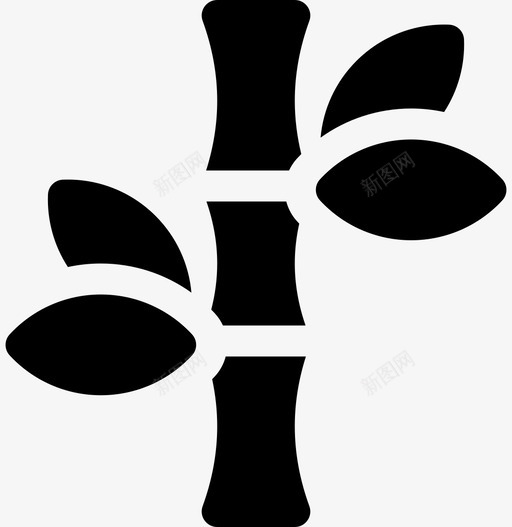 竹子常绿开花图标svg_新图网 https://ixintu.com 动植物 常绿 开花 植物 热带 竹子 野生