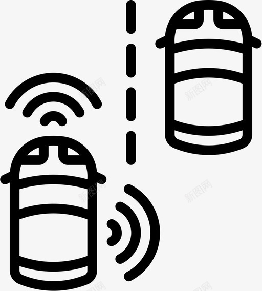 汽车智能汽车1直线型图标svg_新图网 https://ixintu.com 智能 汽车 线型 车直