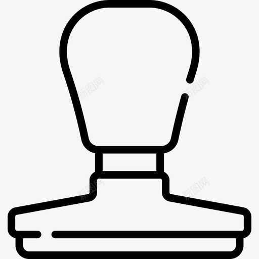 橡皮图章文具76直线型图标svg_新图网 https://ixintu.com 文具 橡皮图章 直线 线型