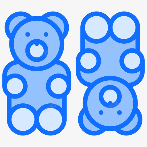 橡皮熊糖果18蓝色图标svg_新图网 https://ixintu.com 橡皮 熊糖果 糖果 蓝色