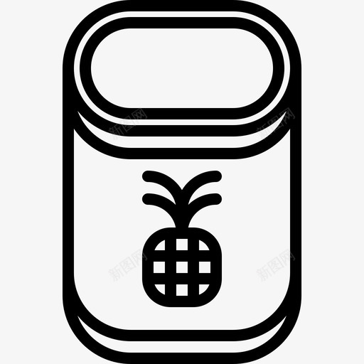 菠萝超市49直列图标svg_新图网 https://ixintu.com 直列 菠萝 超市