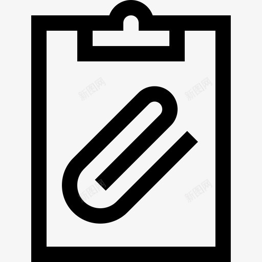 剪贴板笔记和任务11线性图标svg_新图网 https://ixintu.com 任务 剪贴板 笔记 线性