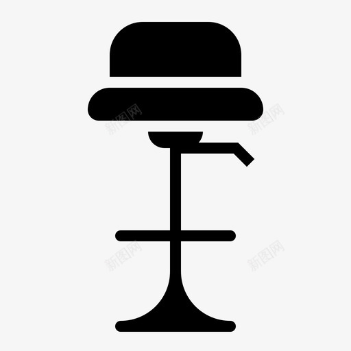 酒吧椅钢家具高脚椅图标svg_新图网 https://ixintu.com 凳子 家具 家居 家用 座椅 椅钢 生活 酒吧 雕纹 高脚