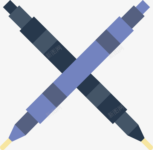 Pen教育262扁平图标svg_新图网 https://ixintu.com Pen 扁平 教育